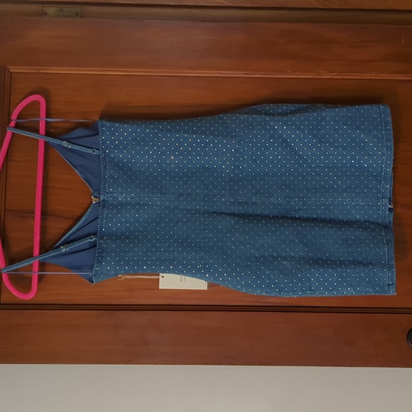 Denim and Rhinestone Dress - Picture 6 of 7